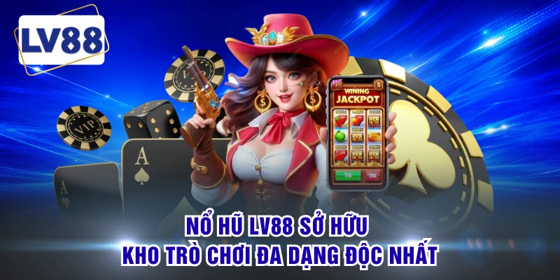 Nổ hũ LV88 sở hữu kho trò chơi đa dạng độc nhất